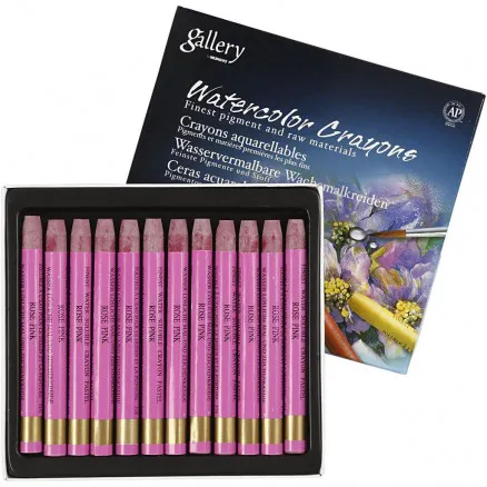 Gallery Aquarell, Frischrosa (316), L: 9,3 cm, 12 Stk./1 Pkg.