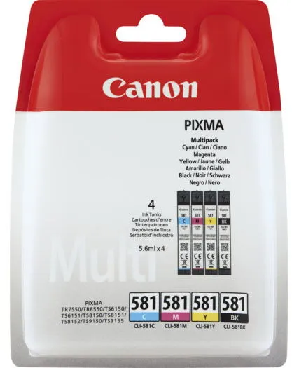 Canon CLI-581 Multi Pack mehrfarbige Tintenpatronen