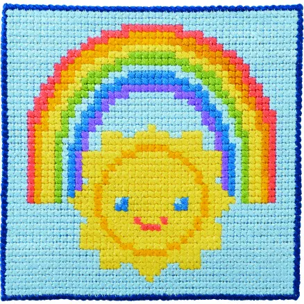 Permin Stickset Kinderstramaj Sonne 25x25cm