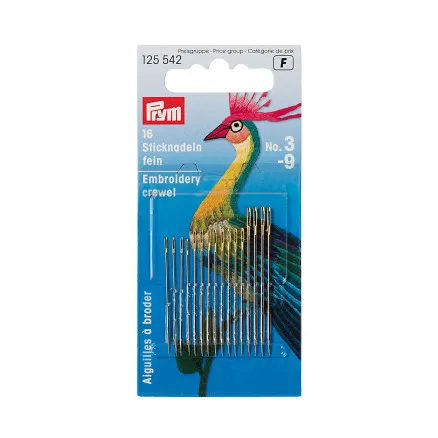 Prym Sticknadeln Stahl Silber Gr. 5-10 - 16 Stk.