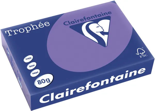 Q-connect Trophee Kopierpapier A4 80g kräftiges Violett 500 Blatt