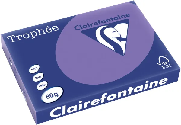 Q-connect Trophee Kopierpapier A3 80g kräftiges Violett 500 Blatt