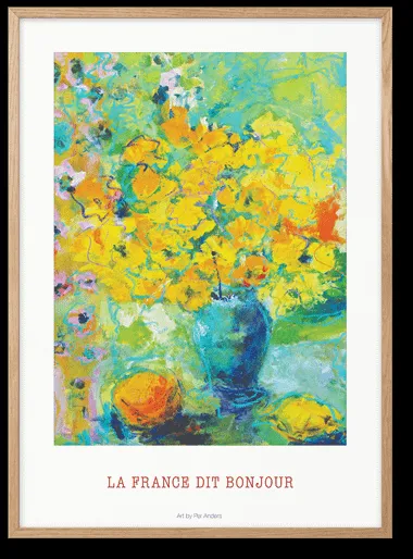 Peléton La France Sagt Bonjour 50x70 Poster