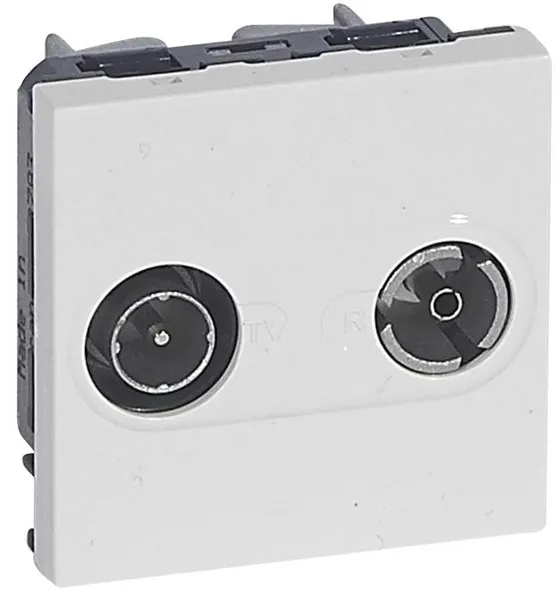 Legrand TV-R-Steckdose männlich/weiblich 9,52MM weiß