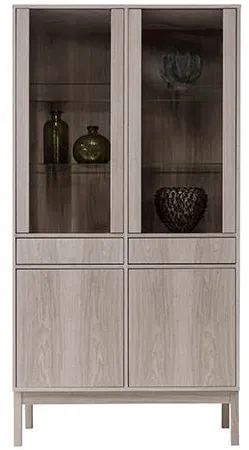 Klim Furniture N600 Vitrine - Eiche schwarz gebeizt
