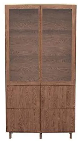 Skovby SM410 Vitrine - Lackiertes Walnuss